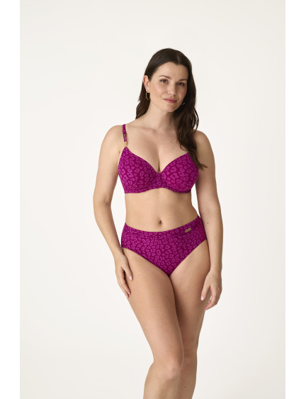 BRAGUITA MIDI CON REFUERZO JACQUARD FUCHSIA FEVER