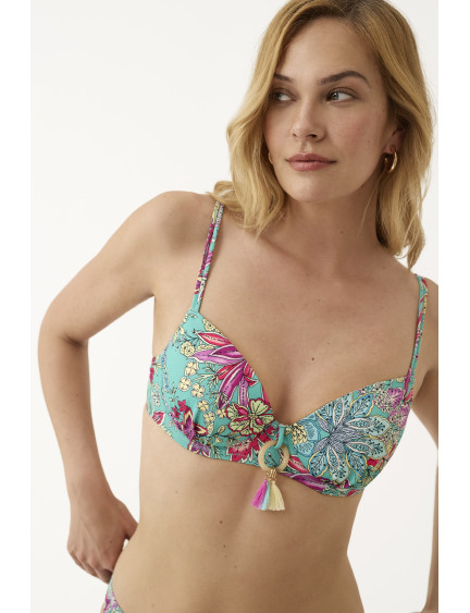 CONJ. SUJETADOR CON AROS Y COPA CON BIKINI MIRAGE