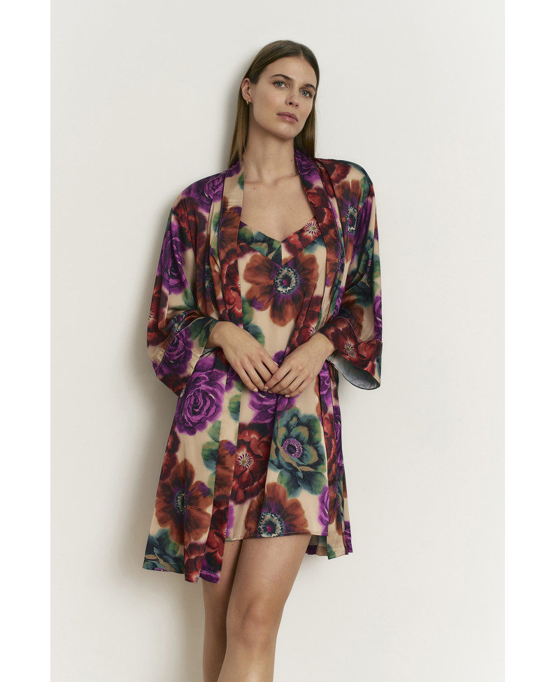 BATA KIMONO LENCERA SATÉN ELÁSTICO