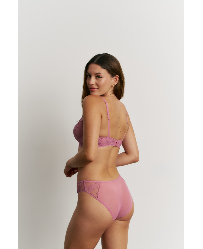 CONJ. SUJETADOR RELLENO FINO CON BIKINI POMPADORE