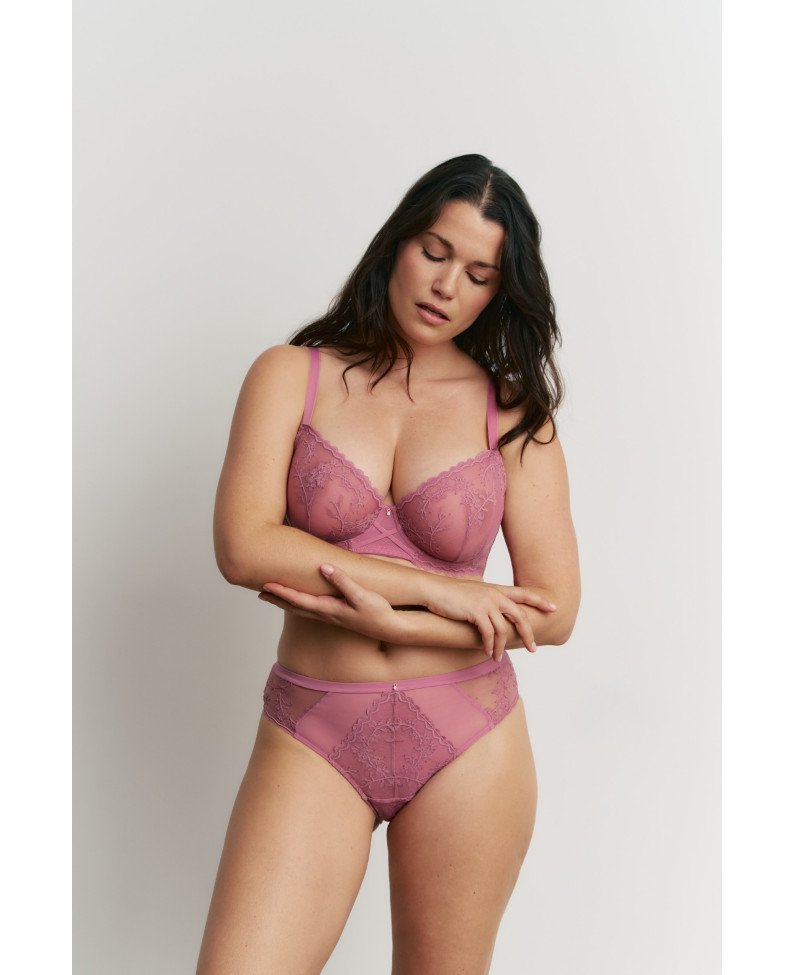 CONJ. SUJETADOR FORRADO CAPACIDAD CON BIKINI ALTO POMPADORE