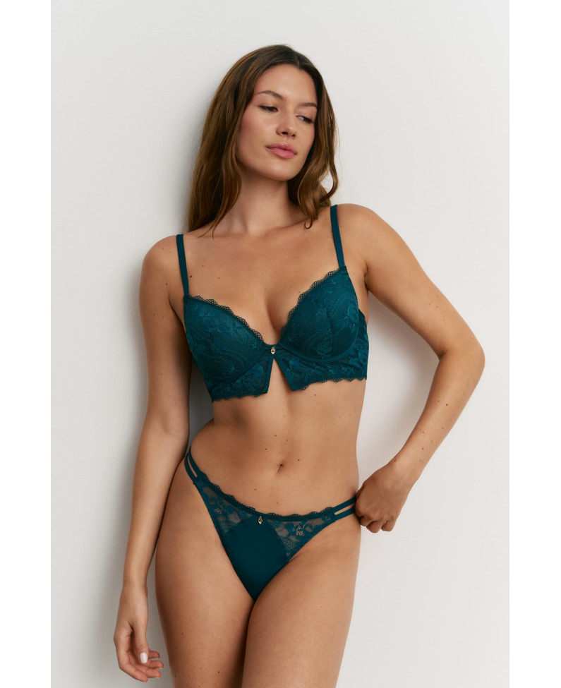 CONJ. SUJETADOR PUSH UP CON TANGA ELANE