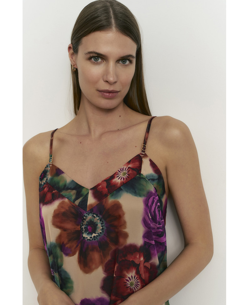 CAMISÓN LENCERO TIRANTES SATÉN ELÁSTICO PLANA ECLIPSE