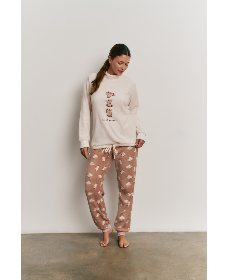 PIJAMA PANTALÓN Y SUDADERA TEJIDO PELUDO CABRITAS