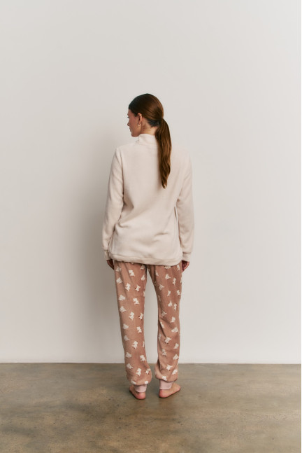 PIJAMA PANTALÓN Y SUDADERA TEJIDO PELUDO CABRITAS