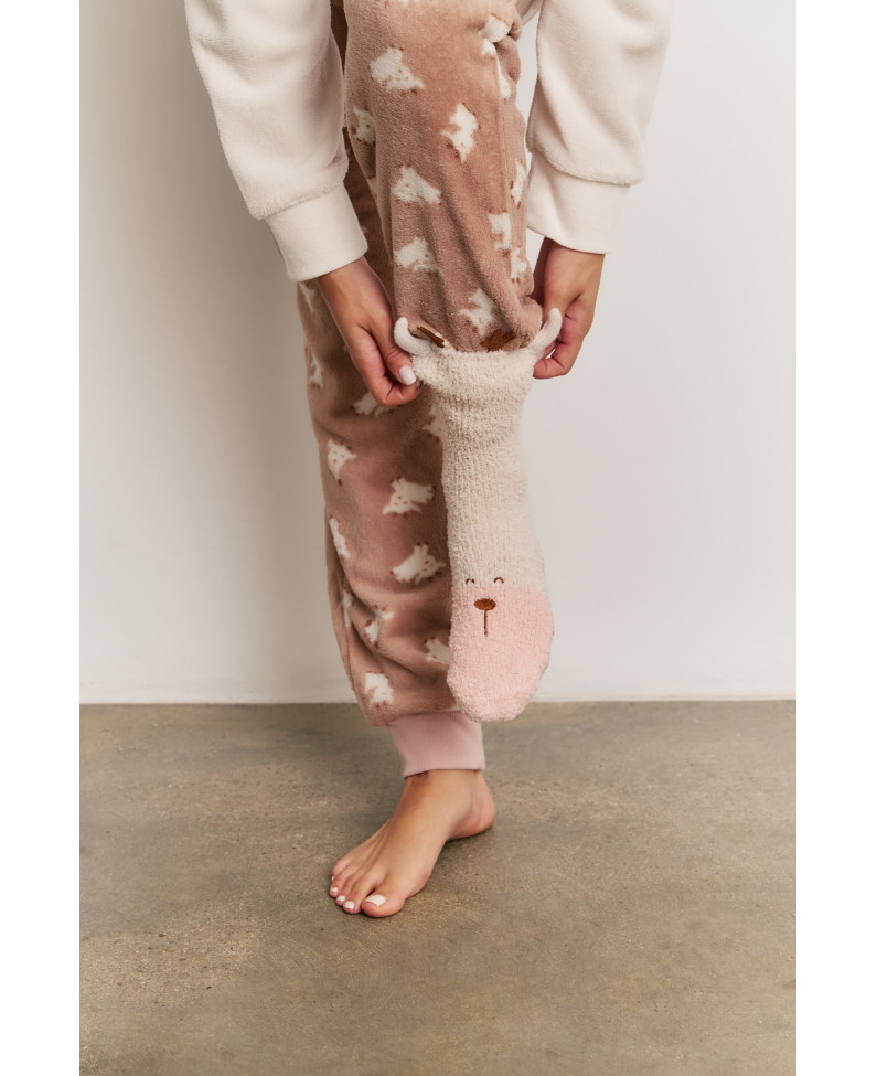 PIJAMA PANTALÓN Y SUDADERA TEJIDO PELUDO CABRITAS
