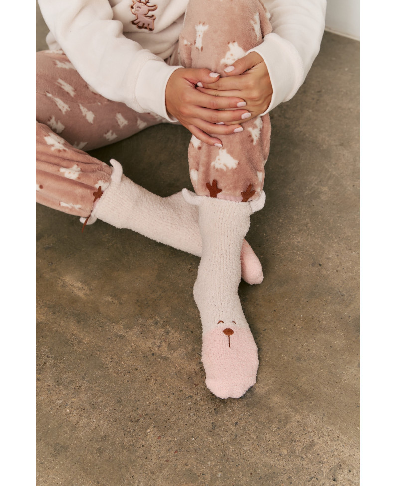 PIJAMA PANTALÓN Y SUDADERA TEJIDO PELUDO CABRITAS