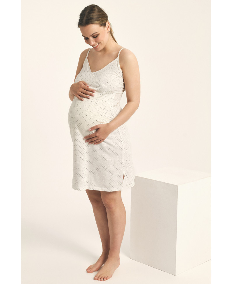 CAMISOLA MATERNAL TIRANTES MODAL/ALGODÓN.  PRÁCTICO SISTEMA DE APERTURA PARA FACILITAR LA LACTANCIA