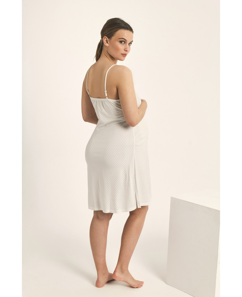 CAMISOLA MATERNAL TIRANTES MODAL/ALGODÓN.  PRÁCTICO SISTEMA DE APERTURA PARA FACILITAR LA LACTANCIA